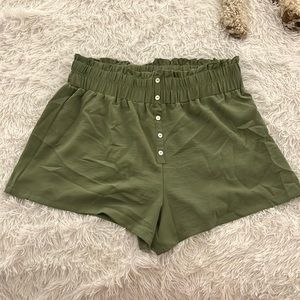 Green Shein shorts